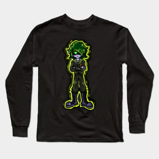 Murder Drones worker drone military neon graffiti art Long Sleeve T-Shirt